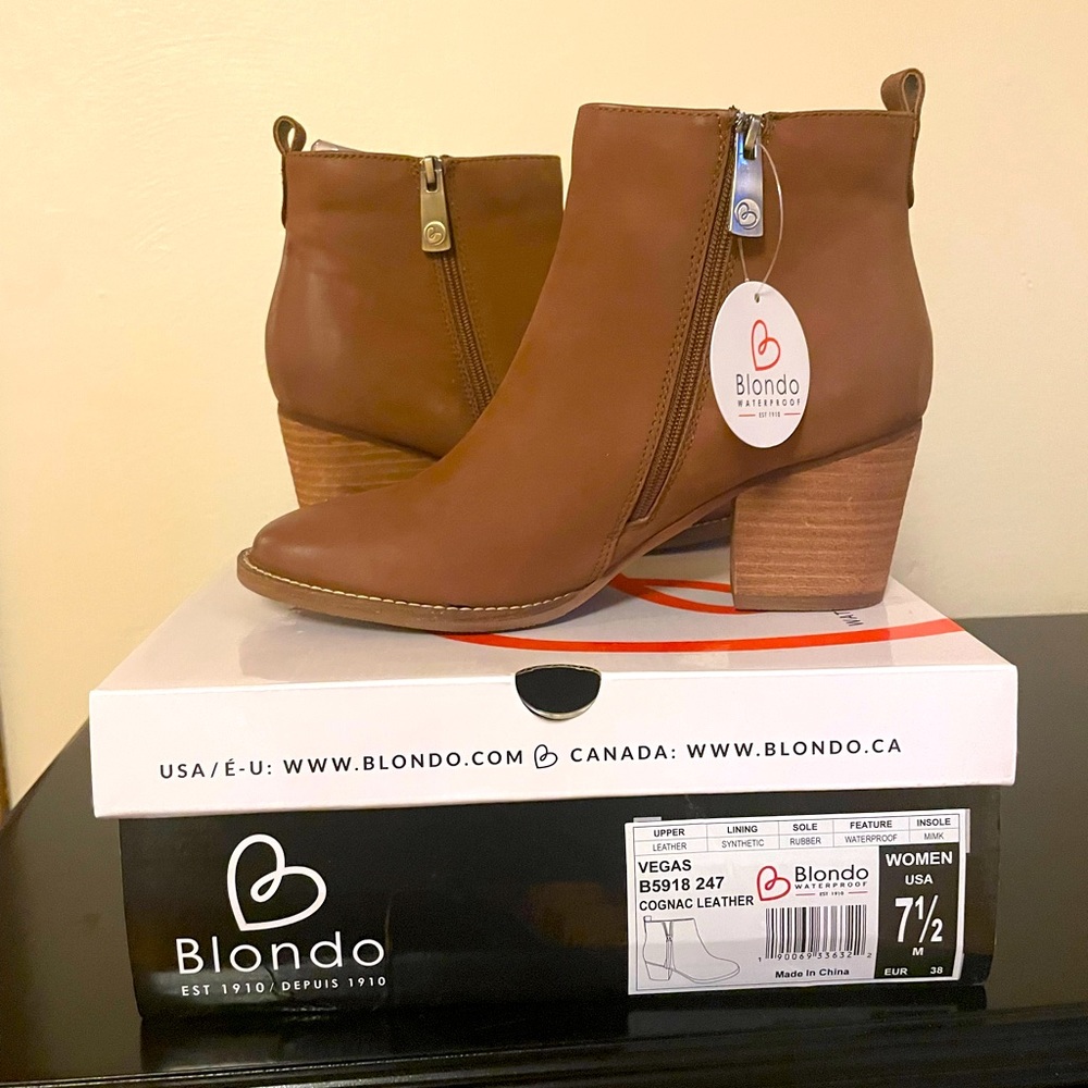 Brand new (with box and tags on shoes) Blondo Vegas booties.